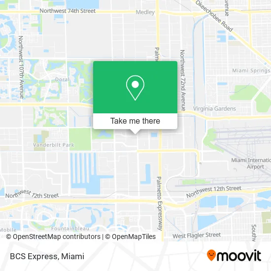 BCS Express map