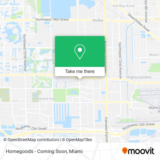 Mapa de Homegoods - Coming Soon