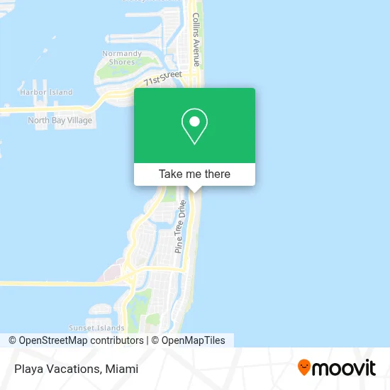 Playa Vacations map