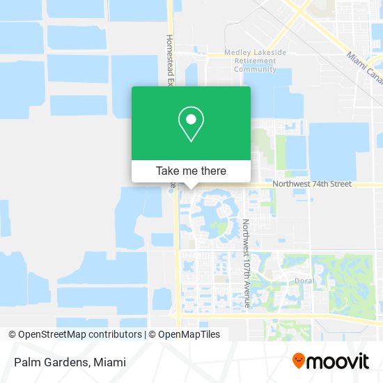 Palm Gardens map