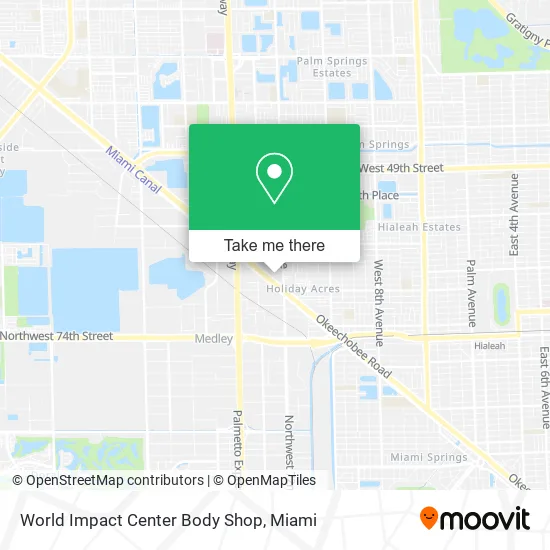 Mapa de World Impact Center Body Shop