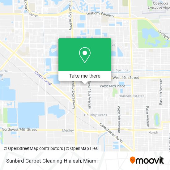 Sunbird Carpet Cleaning Hialeah map