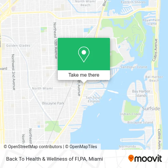 Back To Health & Wellness of Fl,PA map