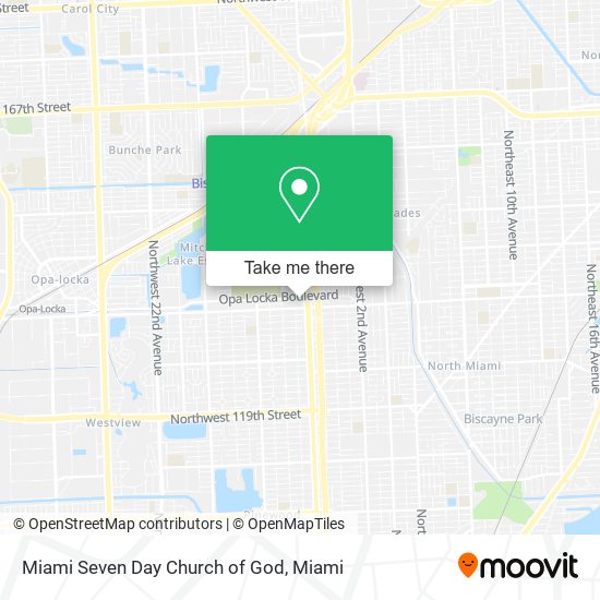 Miami Seven Day Church of God map