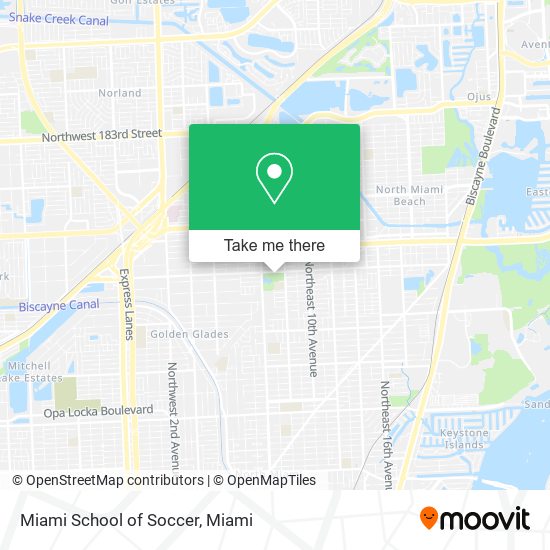 Mapa de Miami School of Soccer