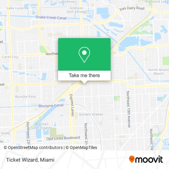 Ticket Wizard map