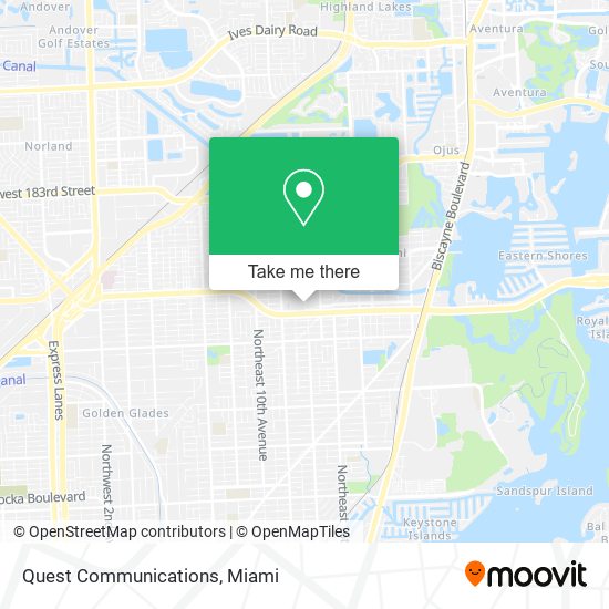 Quest Communications map