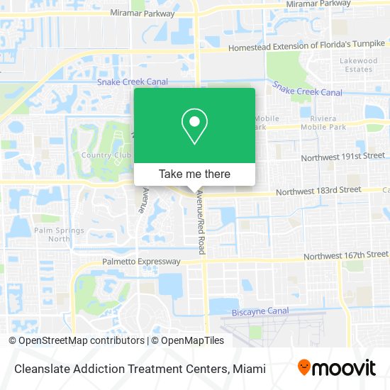 Cleanslate Addiction Treatment Centers map