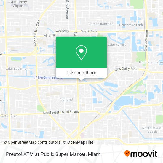 Presto! ATM at Publix Super Market map