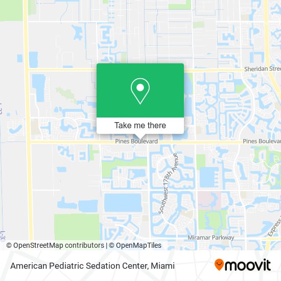 Mapa de American Pediatric Sedation Center