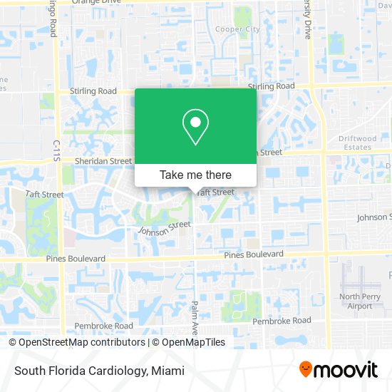 South Florida Cardiology map