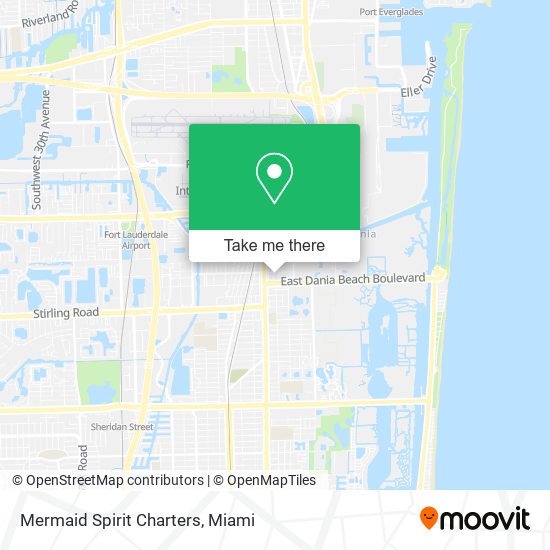 Mermaid Spirit Charters map