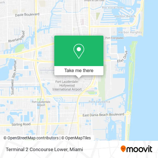 Mapa de Terminal 2 Concourse Lower