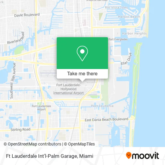 Ft Lauderdale Int'l-Palm Garage map