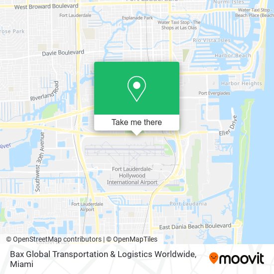 Mapa de Bax Global Transportation & Logistics Worldwide