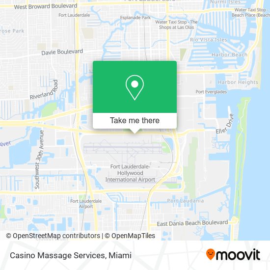 Casino Massage Services map