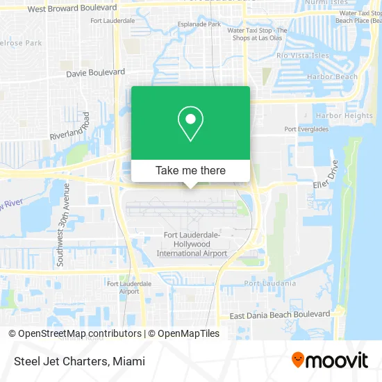 Mapa de Steel Jet Charters