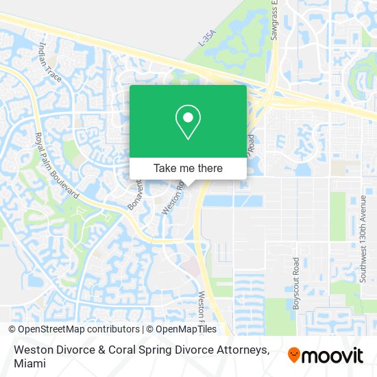 Weston Divorce & Coral Spring Divorce Attorneys map