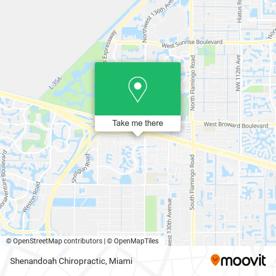 Shenandoah Chiropractic map