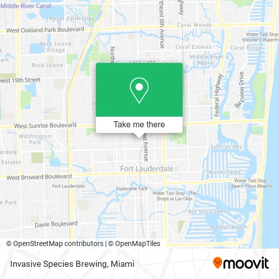 Invasive Species Brewing map