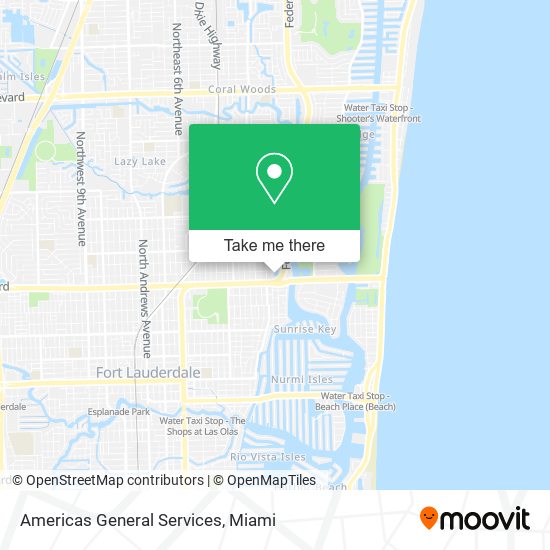 Mapa de Americas General Services