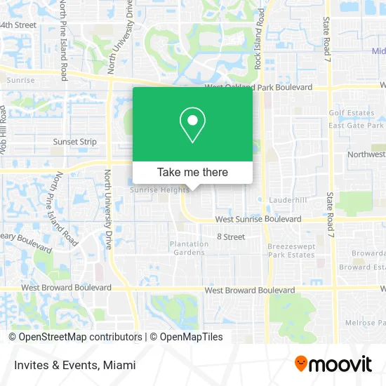 Invites & Events map