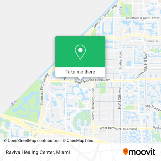 Raviva Healing Center map