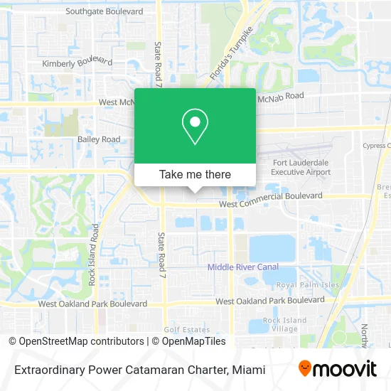 Extraordinary Power Catamaran Charter map