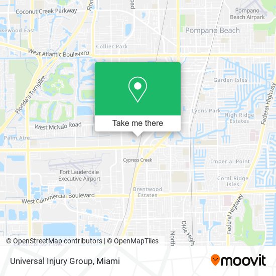 Mapa de Universal Injury Group