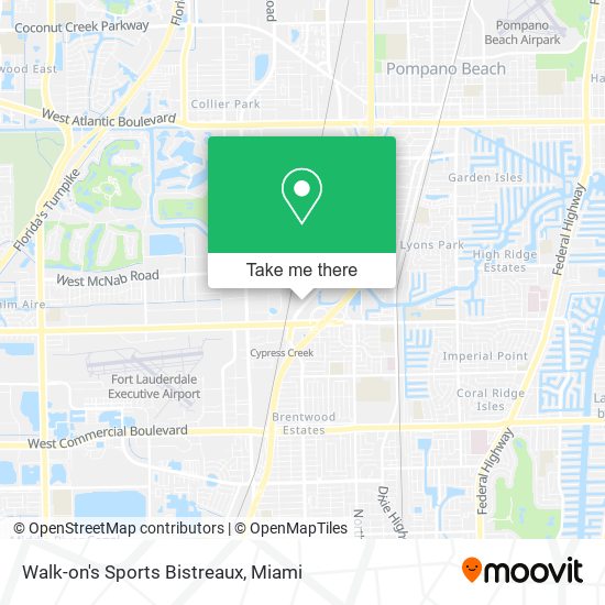 Walk-on's Sports Bistreaux map