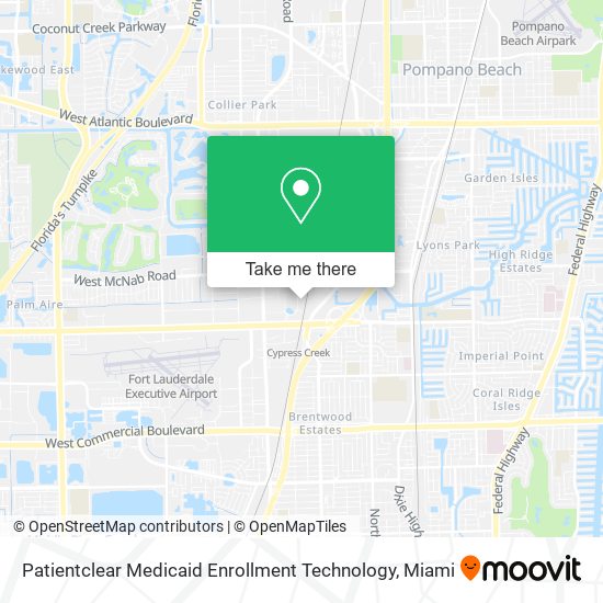 Mapa de Patientclear Medicaid Enrollment Technology
