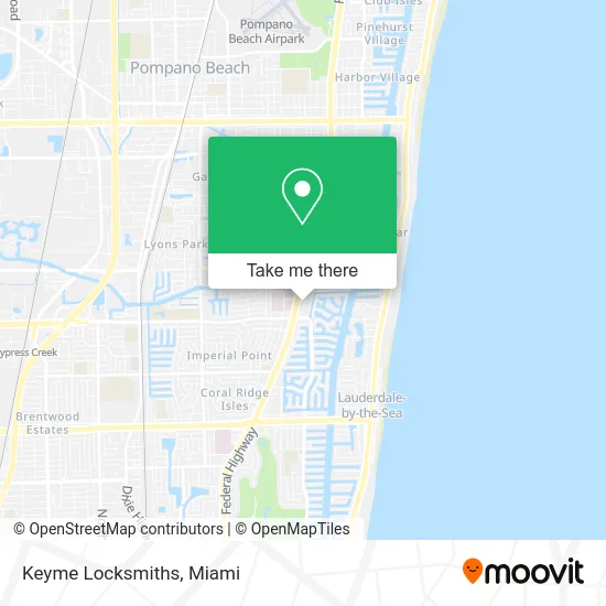 Keyme Locksmiths map