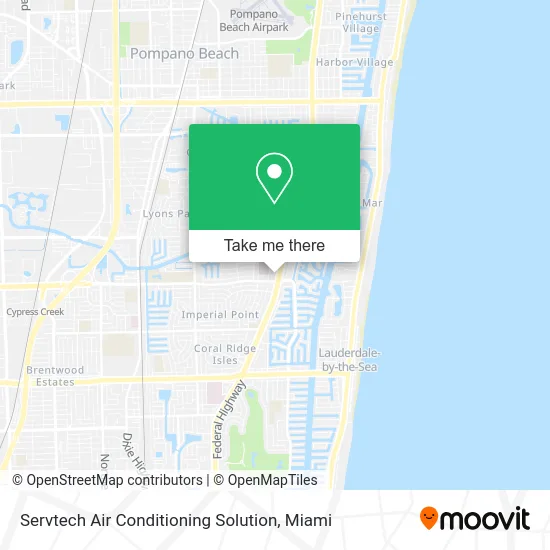 Servtech Air Conditioning Solution map