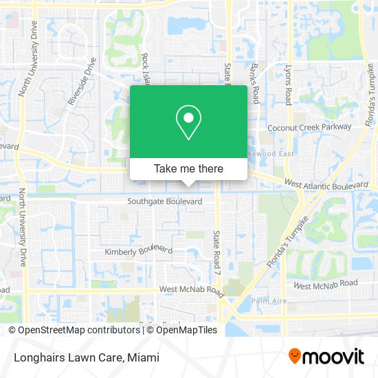 Mapa de Longhairs Lawn Care