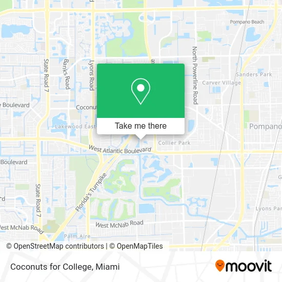 Coconuts for College map