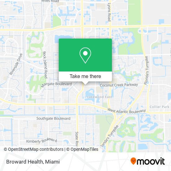 Broward Health map