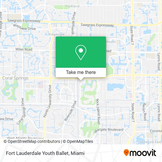 Fort Lauderdale Youth Ballet map