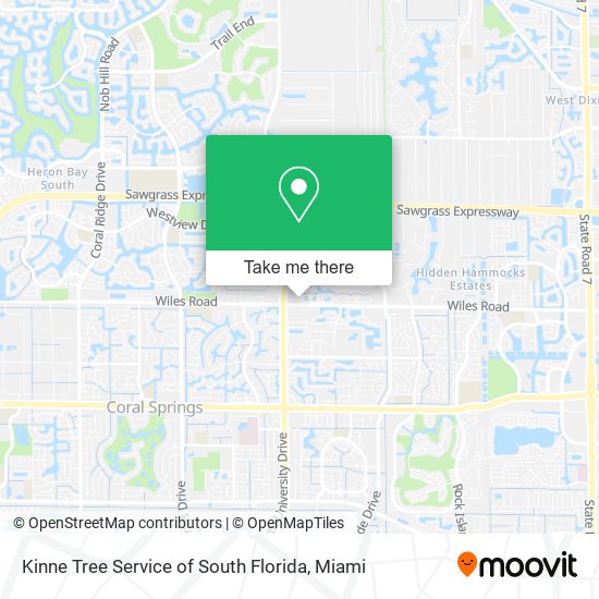 Mapa de Kinne Tree Service of South Florida