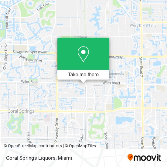 Coral Springs Liquors map