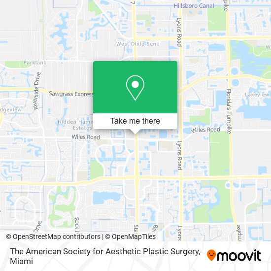 The American Society for Aesthetic Plastic Surgery map