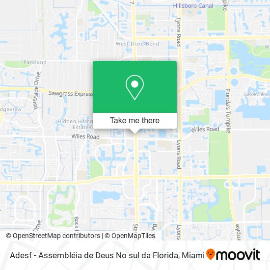 Adesf - Assembléia de Deus No sul da Florida map