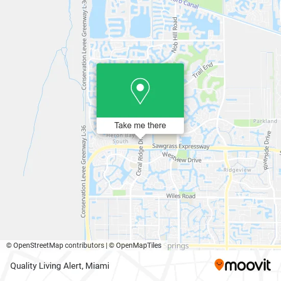 Quality Living Alert map