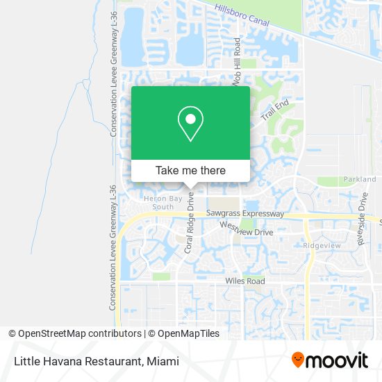 Mapa de Little Havana Restaurant