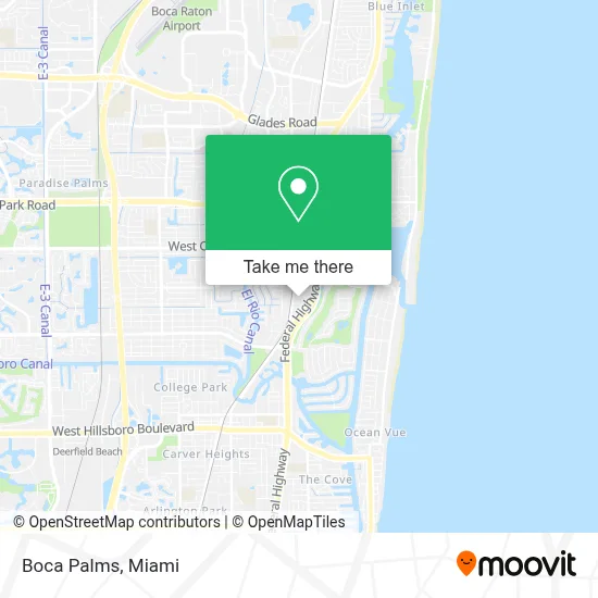 Boca Palms map