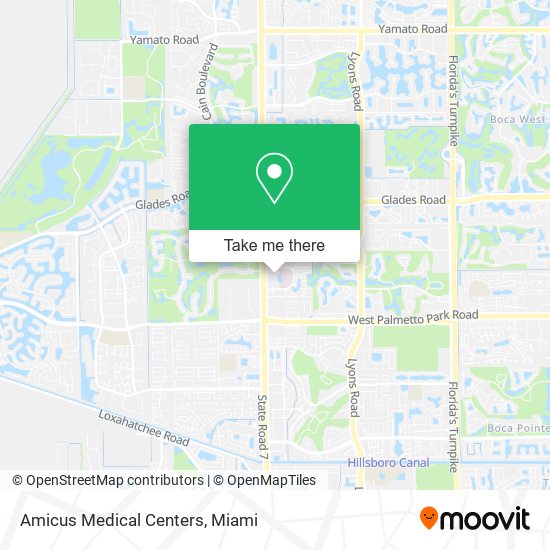 Amicus Medical Centers map