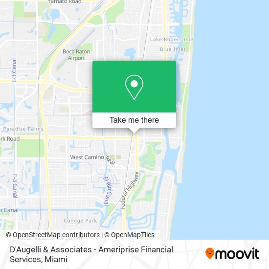 Mapa de D'Augelli & Associates - Ameriprise Financial Services