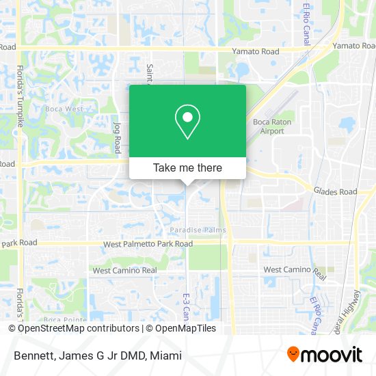 Bennett, James G Jr DMD map