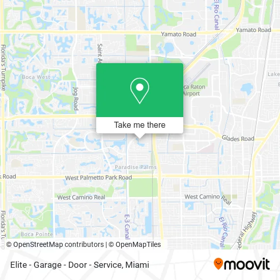 Elite - Garage - Door - Service map
