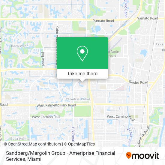 Sandberg / Margolin Group - Ameriprise Financial Services map