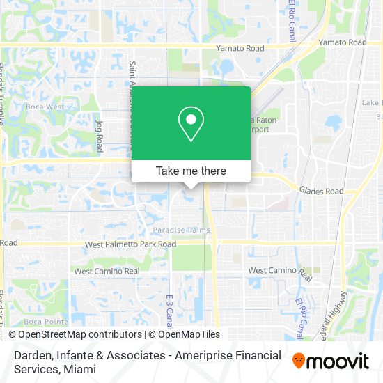 Mapa de Darden, Infante & Associates - Ameriprise Financial Services